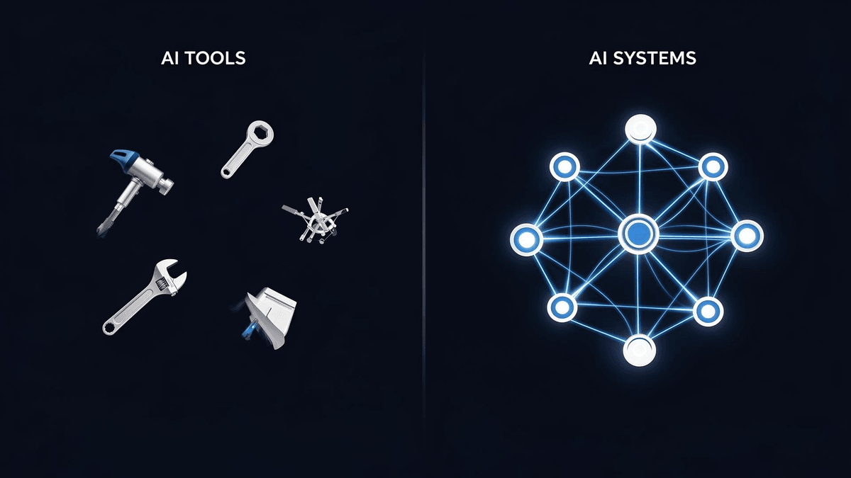 AI Tools vs AI Systems: The Complete Guide | AI Empowered